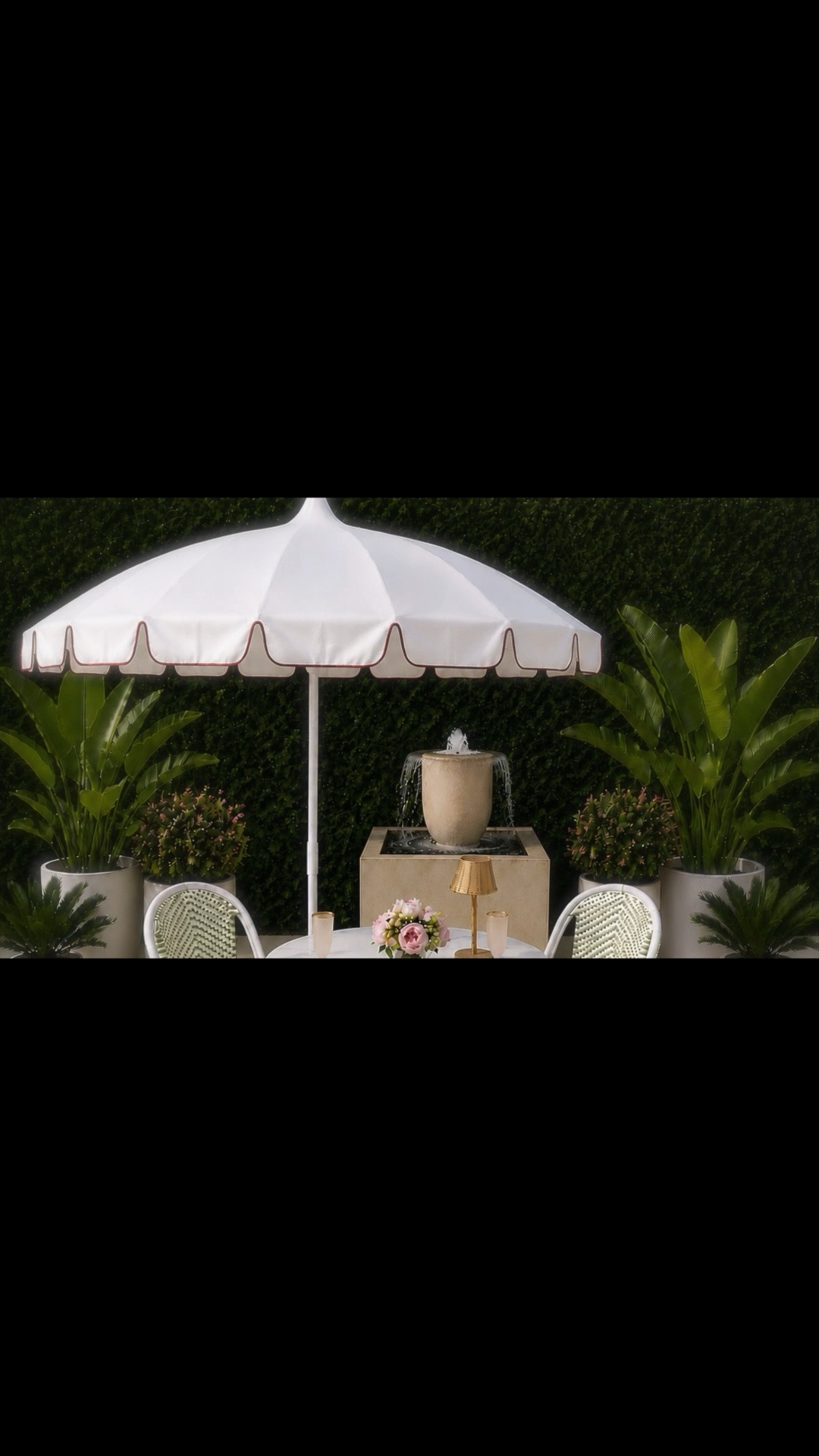 Outdoor cocktail hour, but make it tailored coastal chic ✨

The kind of outdoor moment that makes you want to linger a little longer.

A marble bistro table brings that elegant, relaxed resort feel, while the geometric rug adds a crisp modern layer. Oversized planters, Parisian-inspired rattan bistro chairs, and a statement umbrella complete the boutique hotel mood—perfect for cocktail hour outdoors.

Shop the marble bistro table, geometric rug, planters, rattan bistro chairs, floral styling details, and fluted glassware in my LTK 🤍

Memorial Sale starts now ✨

#LTK #MemorialSale #OutdoorCocktailHour #CoastalChic #PatioStyling #OutdoorLiving #BistroStyle #RattanChair #MarbleBistroTable #GeometricRug #OutdoorEntertaining #ResortStyle #PatioDecor #LuxuryOutdoorLiving #FloralArrangement #FlutedGlass

#LTKdayinmylife #LTKHome #LTKSaleAlert