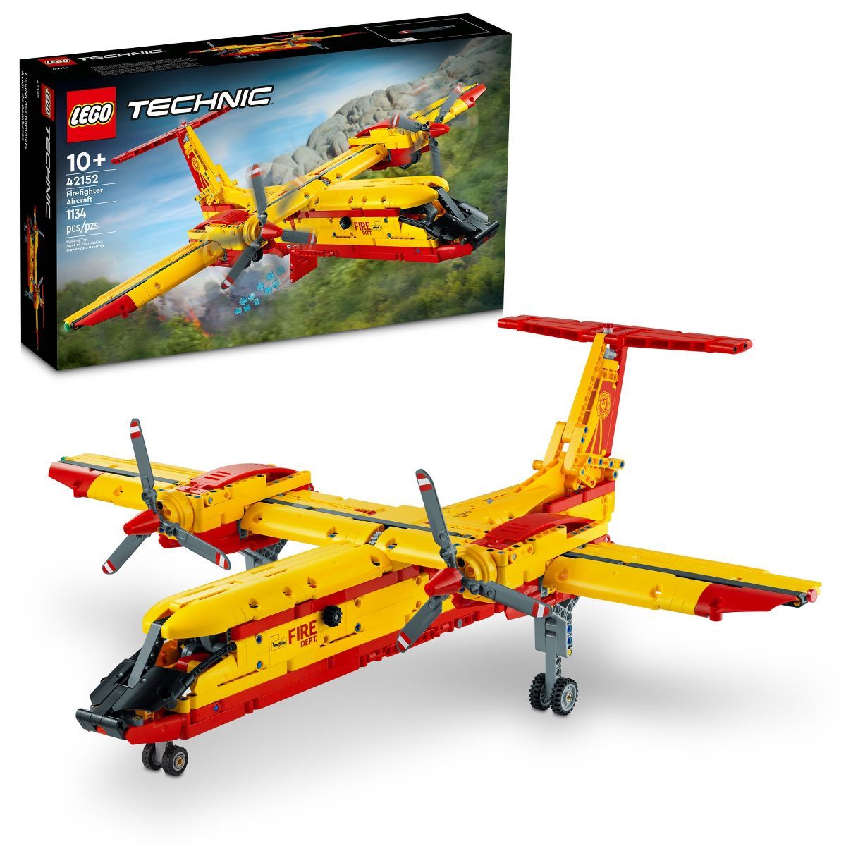 LEGO Technic Firefighter Aircraft Model Airplane Toy 42152 | Target