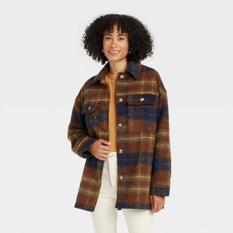Women's Brushed Shirt Jacket - Universal Thread™ | Target