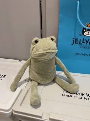 Jellycat 13'' Sad Fergus  Frog Plush Toy – Funny Gift - New | eBay US
