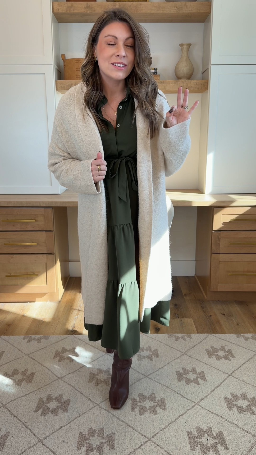 The coziest cardigan and you can wear with any outfit! 

This is the apricot color! 

#LTKgrwm #LTKootd #LTKGiftGuide