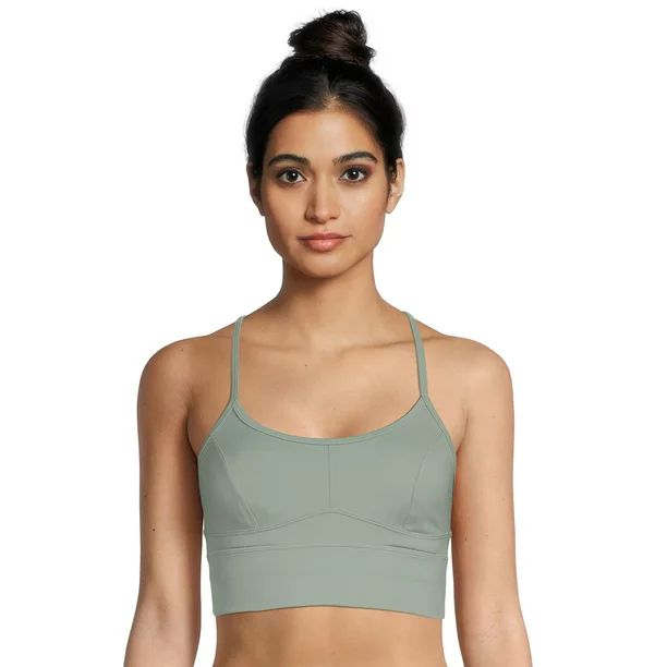 Avia Women's Corset Seamed Sports Bra, Sizes XS-XXXL - Walmart.com | Walmart (US)