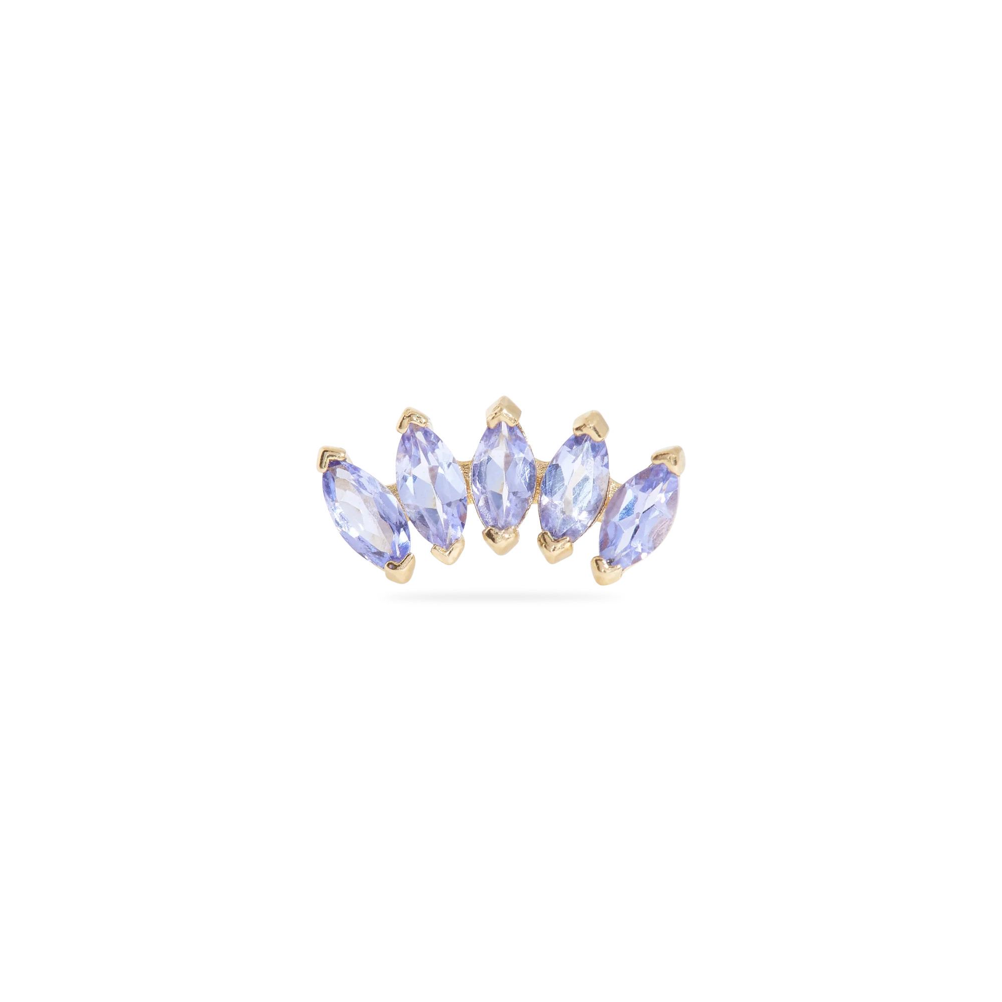 Tanzanite Tiara Stud | STONE AND STRAND