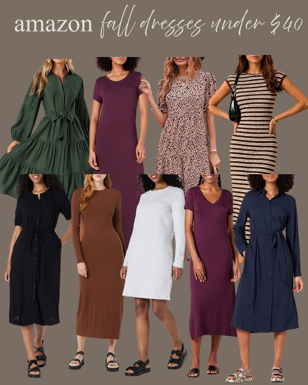 Fall dresses are my favorite this time of year 🍂 These are a few I’ve been eyeing lately. Easy to throw on with boots or sneakers and perfect for those cooler days.

fall dresses, Amazon finds, fall style, everyday outfits, cozy season, fall outfit inspo

#LTKgrwm #LTKootd #LTKSeasonal