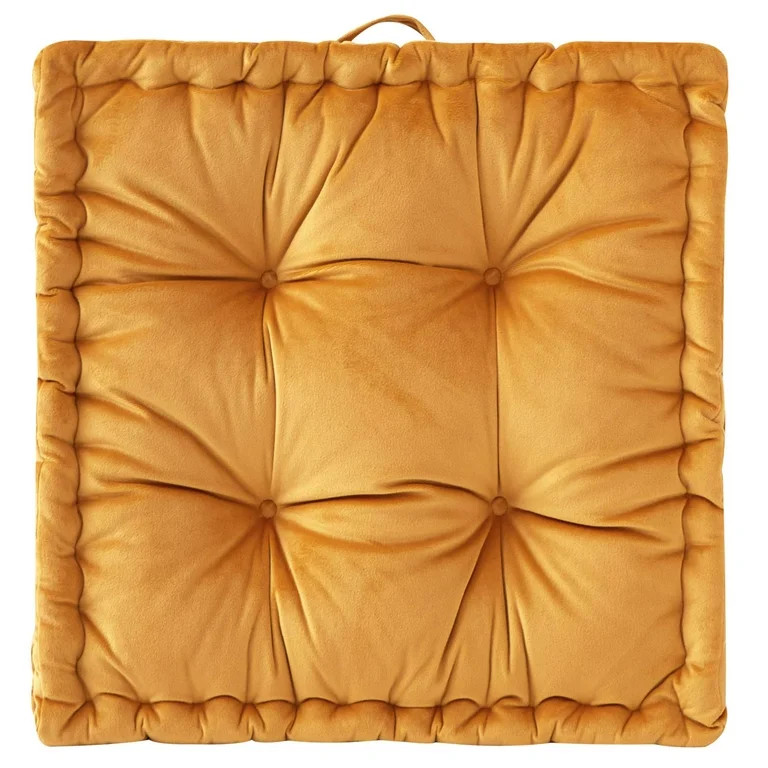 Home Decor Collection Stylehouse 20" x 20" Golden Rod Decorative Floor Pillow | Walmart (US)