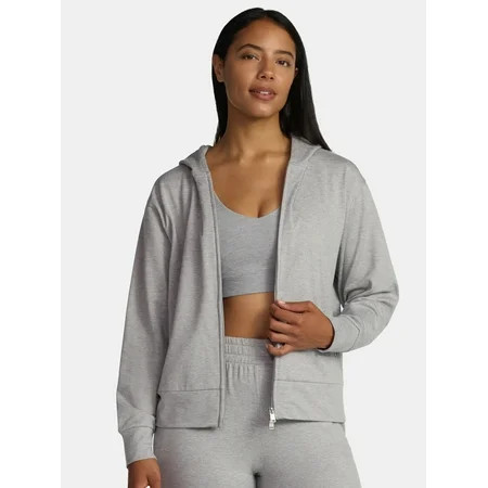 Athletic Works Women's and Women's Plus ButterCore Zip Up Hoodie, Sizes XS-4X | Walmart (US)
