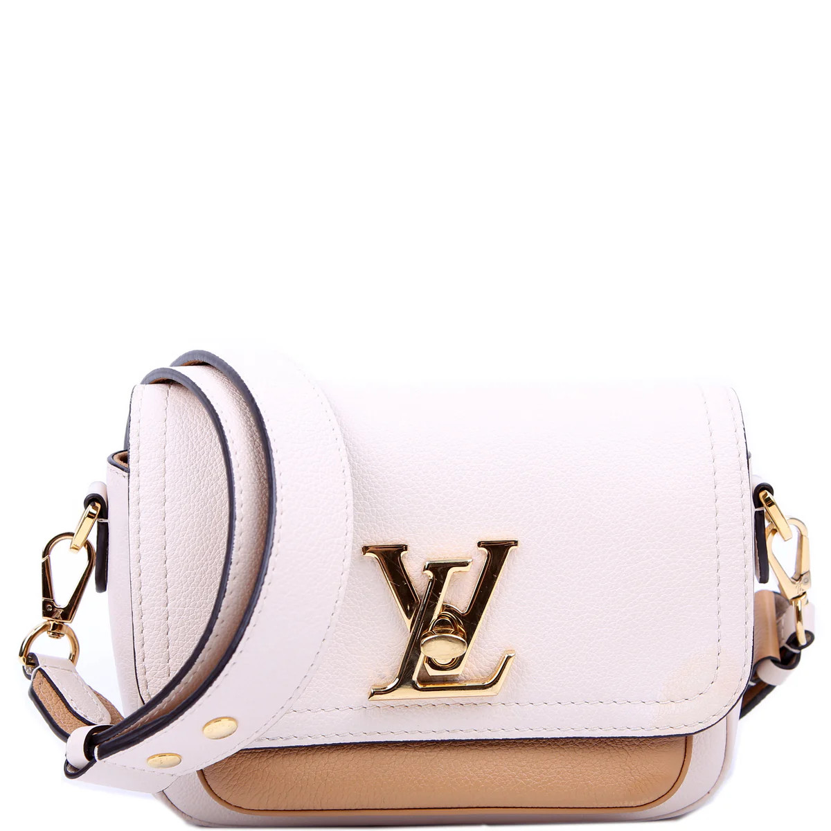 Lockme Tender Supple Calfskin Cream | Keeks Designer Handbags