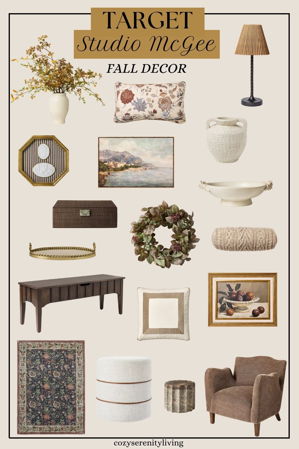 Target Studio McGee Fall Decor Finds 🍂
Target Studio McGee fall decor finds bring warm, layered texture to your space this season. From a woven wicker vase and fluted rattan lamp to a floral wreath and vintage-inspired wall art, these pieces mix moody florals with cozy autumn tones. You'll find everything from cable knit pillows to a plaid area rug for an elevated, collected-over-time look. Tap the title to shop all finds. #affiliatelink #studiomcgeedecor #targethomedecor
target studio mcgee fall decor, studio mcgee fall finds, fall home decor target, vintage inspired wall art, autumn home decor ideas, cozy fall living room decor, woven vase decor finds, moody fall color palette, fall throw pillow ideas, target home decor finds

#LTKHome #LTKSaleAlert #LTKSeasonal
