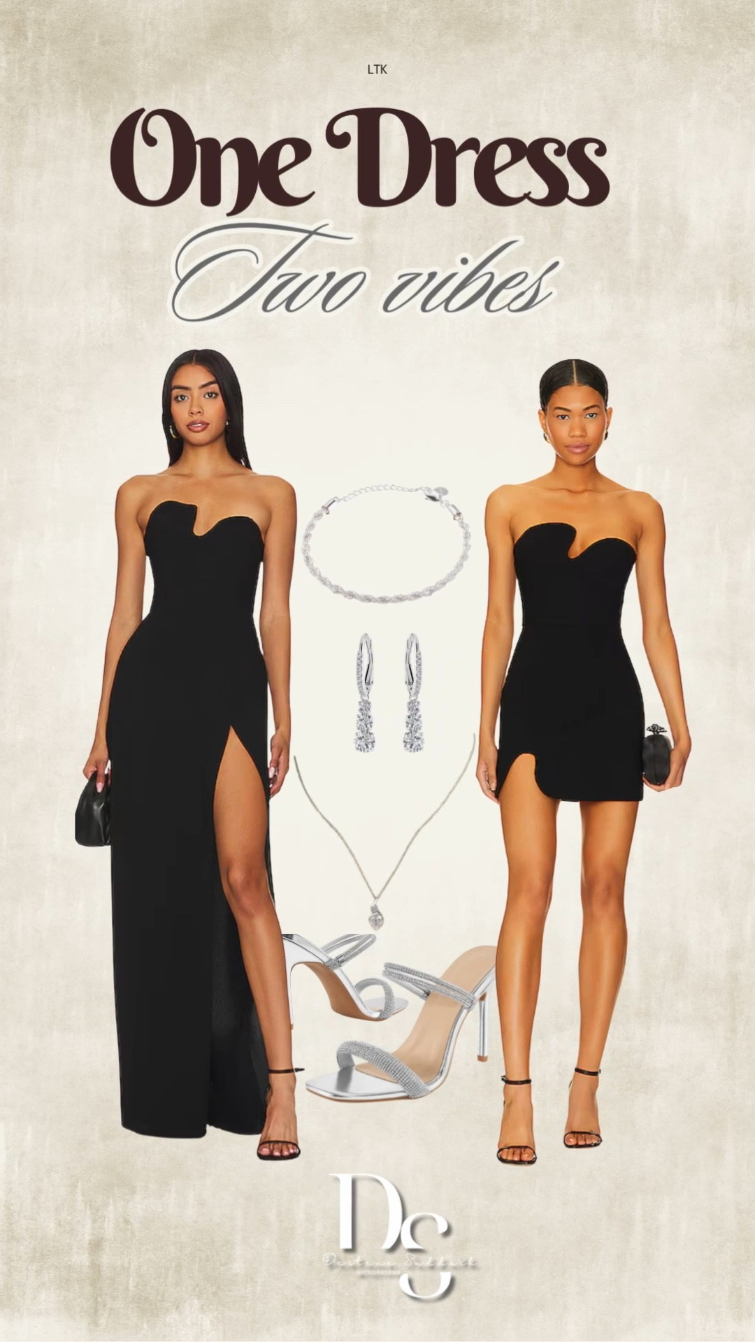 Which vibe are you choosing? Two stunning looks for your next night out.

#LTKU #LTKgrwm #LTKootd