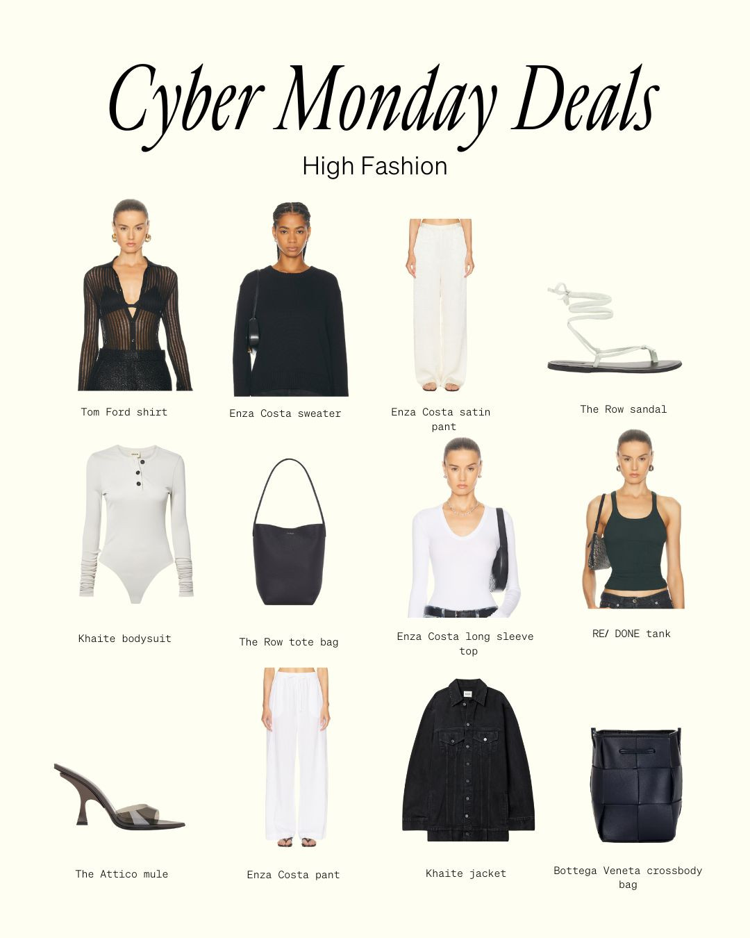 High fashion Cyber Monday deals 

 