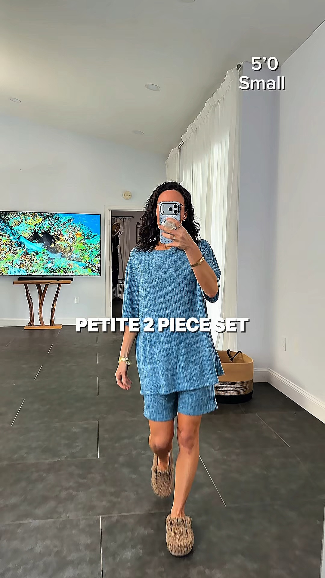 Returned due to tight fit - LOL 😂 PERFECT FOR US PETITE LADIES two piece set lounge pajamas soft 

#LTKPetite #LTKootd