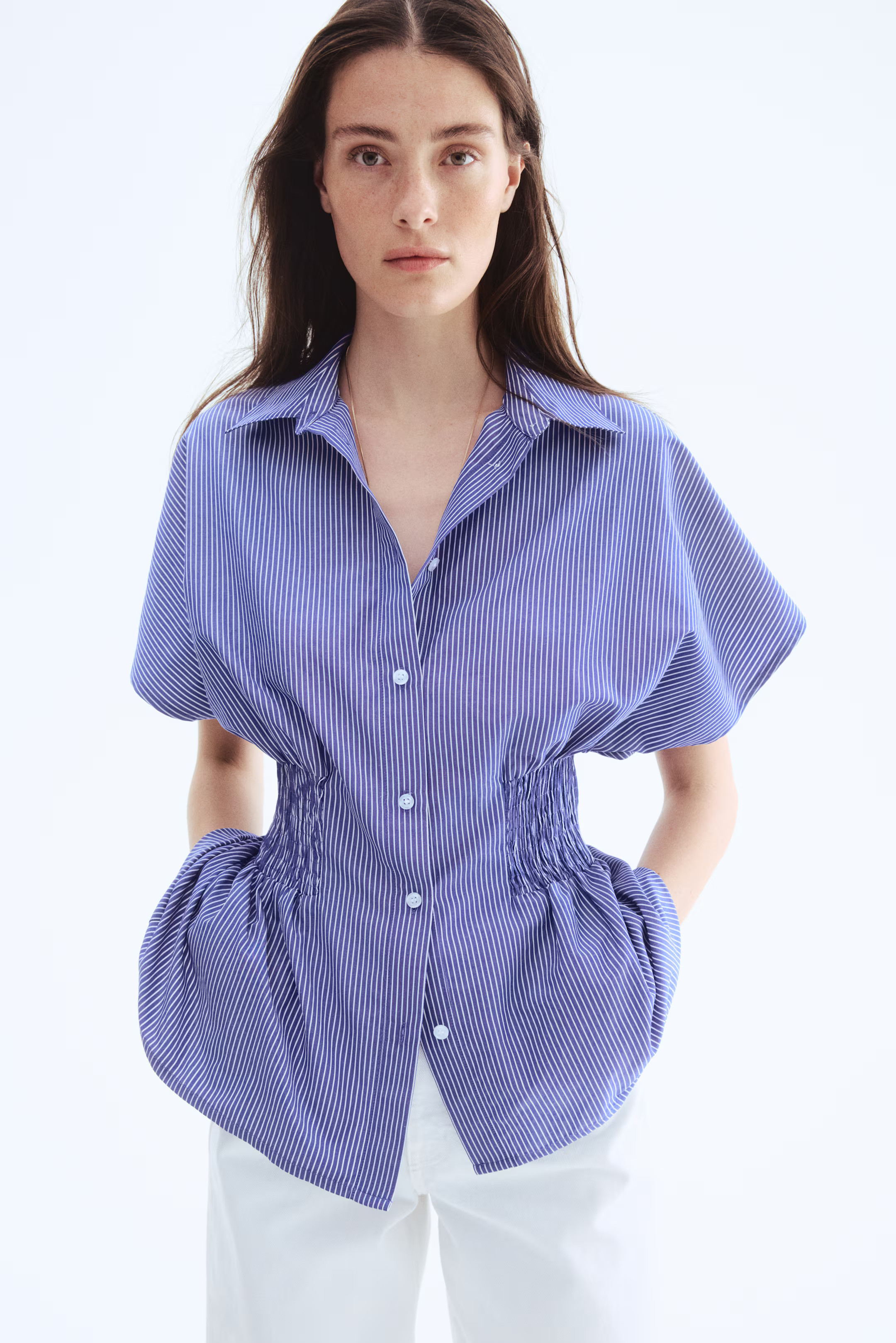 Smocked-Waist Shirt | H&M (US + CA)