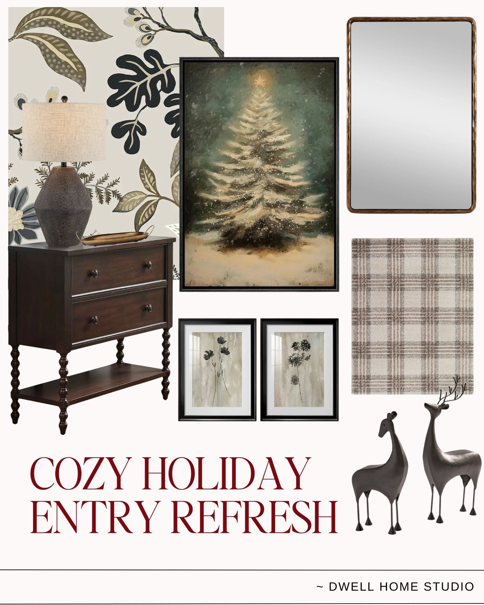 I loved creating this cozy holiday entry. The pretty wallpaper, artwork, and simple seasonal accents make the whole space feel warm and inviting. Linking the console, lamp, art, rug, and decor so you can recreate the same elevated entry look.

#NeutralHolidayDecor #EntrywayDecor #WayfairFinds

#LTKSeasonal #LTKHome #LTKHoliday