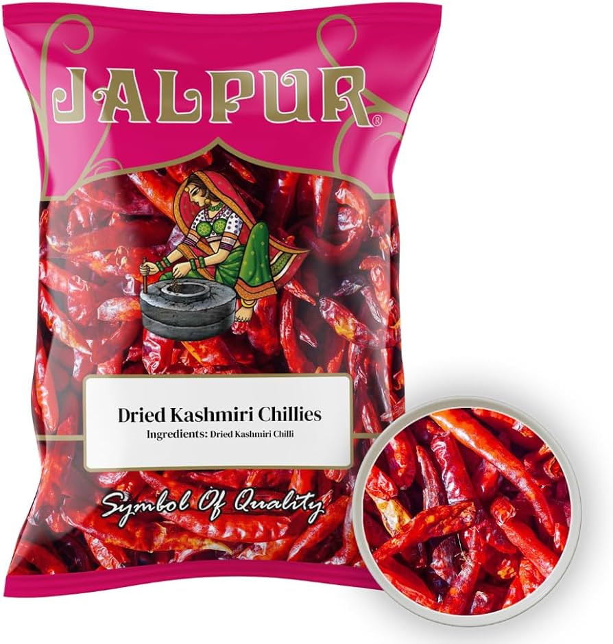 100g | PURE WHOLE DRIED KASHMIRI CHILLIES | Amazon (US)