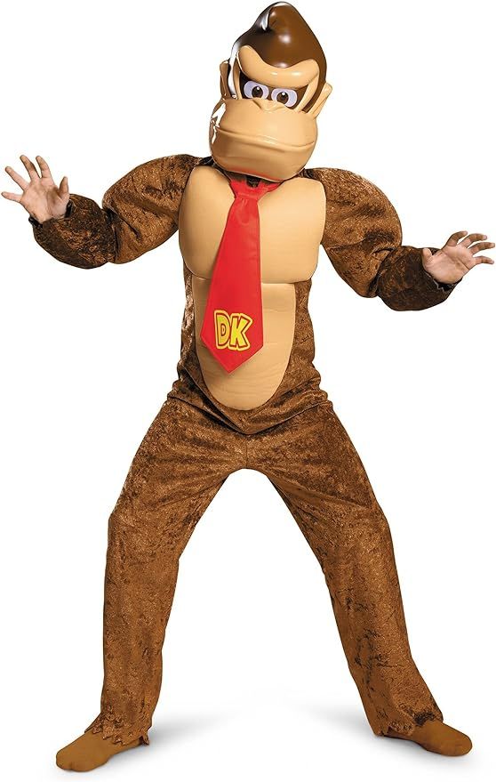 Child Deluxe Donkey Kong Costume - S Brown | Amazon (US)
