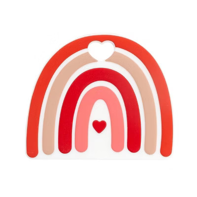 Pearhead Silicone Teether - Rainbow - Valentine's Day | Target