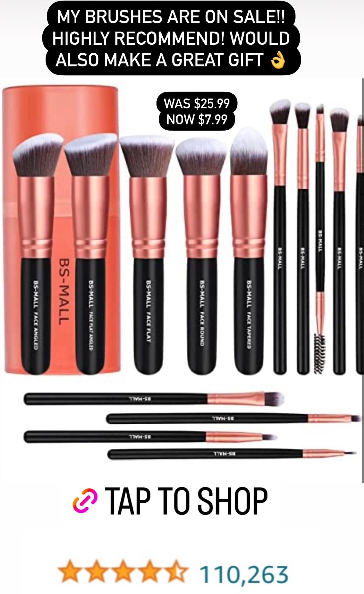 Brush set on sale! Highly rated! Down to $7.99 👌 

#LTKbeauty #LTKsalealert #LTKCyberweek