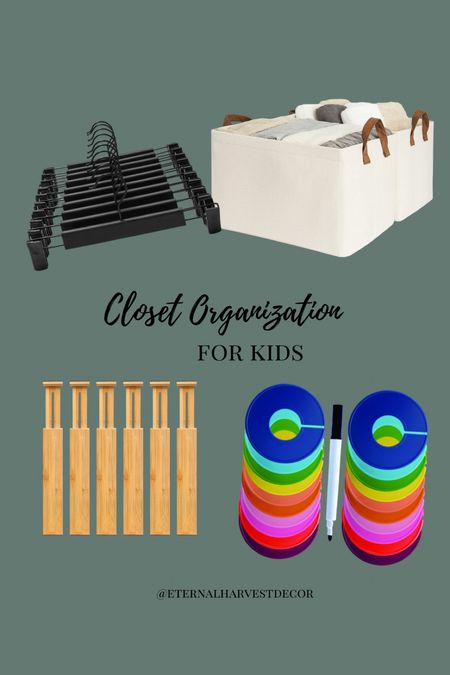 Items to help you organize your kids closet/drawers and to help them keep it organized. 

#LTKfamily #LTKhome