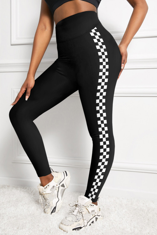 Checkerboard Seamless Butt Lift High Waist Yoga Pants | Evaless