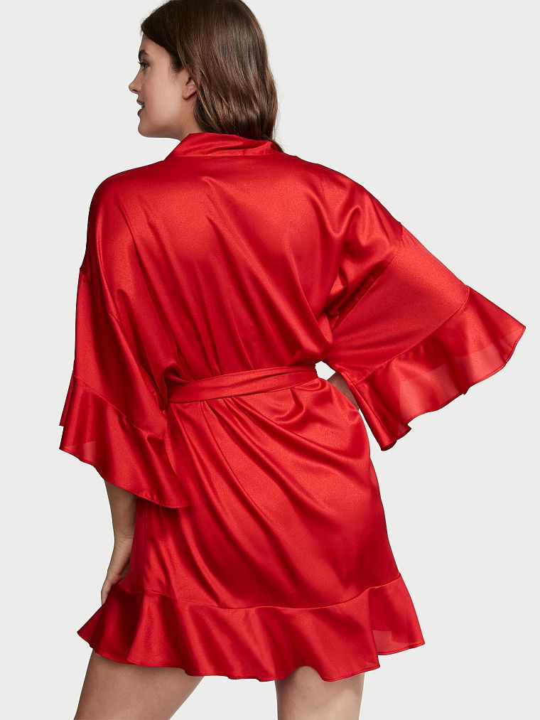 Flounce Satin Robe | Victoria's Secret (US / CA )