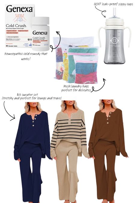 Last week’s bestsellers: Amazon edition! Spill-proof sippy cup, Genexa cold crush to prevent sickness, mesh laundry bags, and sweater set that’s perfect for lounge and travel. 

#LTKfindsunder50 #LTKstyletip #LTKbeauty