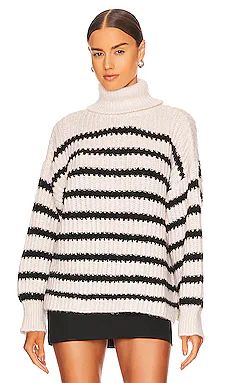 Line & Dot Ariel Sweater in Black & White from Revolve.com | Revolve Clothing (Global)