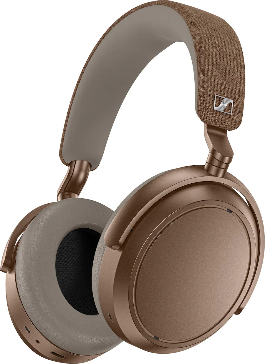 Sennheiser - MOMENTUM 4 Wireless Bluetooth Adaptive Noise-Canceling Over-The-Ear Headphones - Bro... | Best Buy U.S.