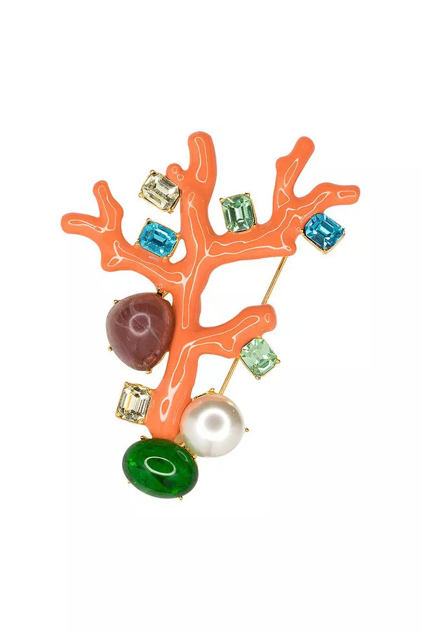 Coral Branch Brooch by Kenneth Jay Lane | The Mile