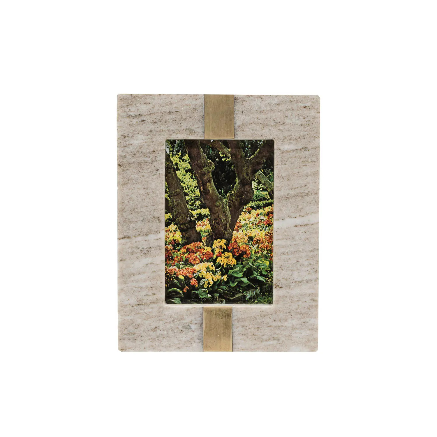 4x6 Beige Marble & Brass Inlay Luxury Premium Rectangle Photo Picture Frame | Nordstrom | Nordstrom