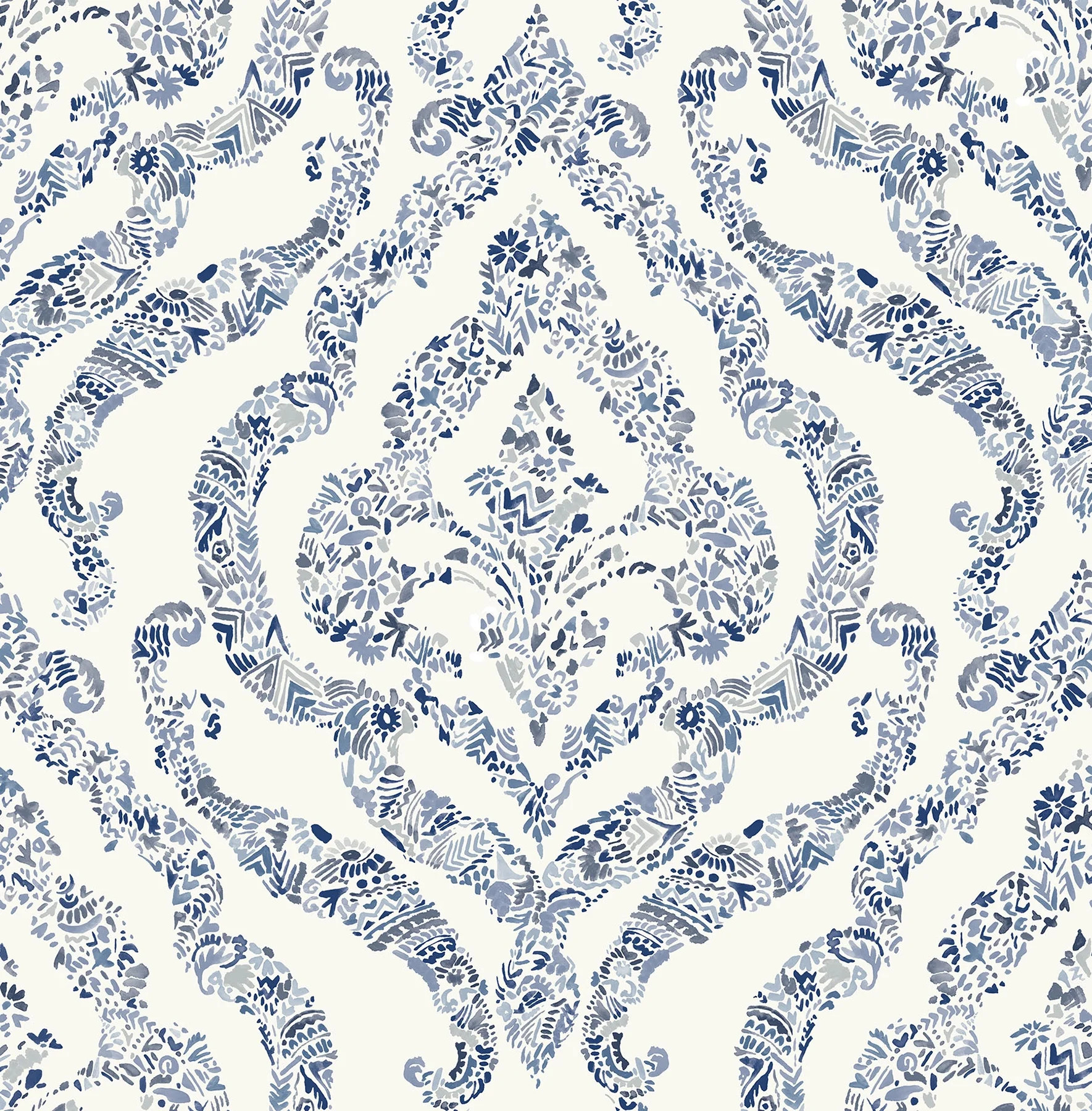 NuWallpaper Blue Guildford Peel & Stick Wallpaper - Walmart.com | Walmart (US)