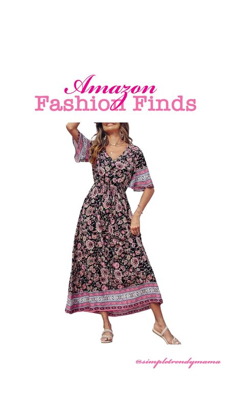 Love this dress! It also comes in other colors/patterns! 

#amazon #springfashion

#LTKfindsunder50 #LTKfindsunder100 #LTKstyletip