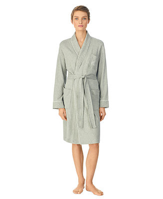 Lauren Ralph LaurenQuilted Shawl Collar Short Robe | Macy's