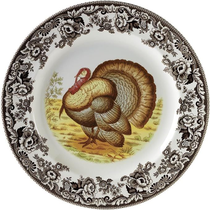 Spode Woodland Salad Plates, Turkey, Set of 4, 8” | Perfect for Thanksgiving and Other Special ... | Amazon (US)