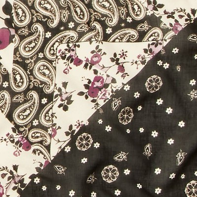 Rayon Patchwork Paisley Floral Pattern Square Scarf - Universal Thread™ | Target