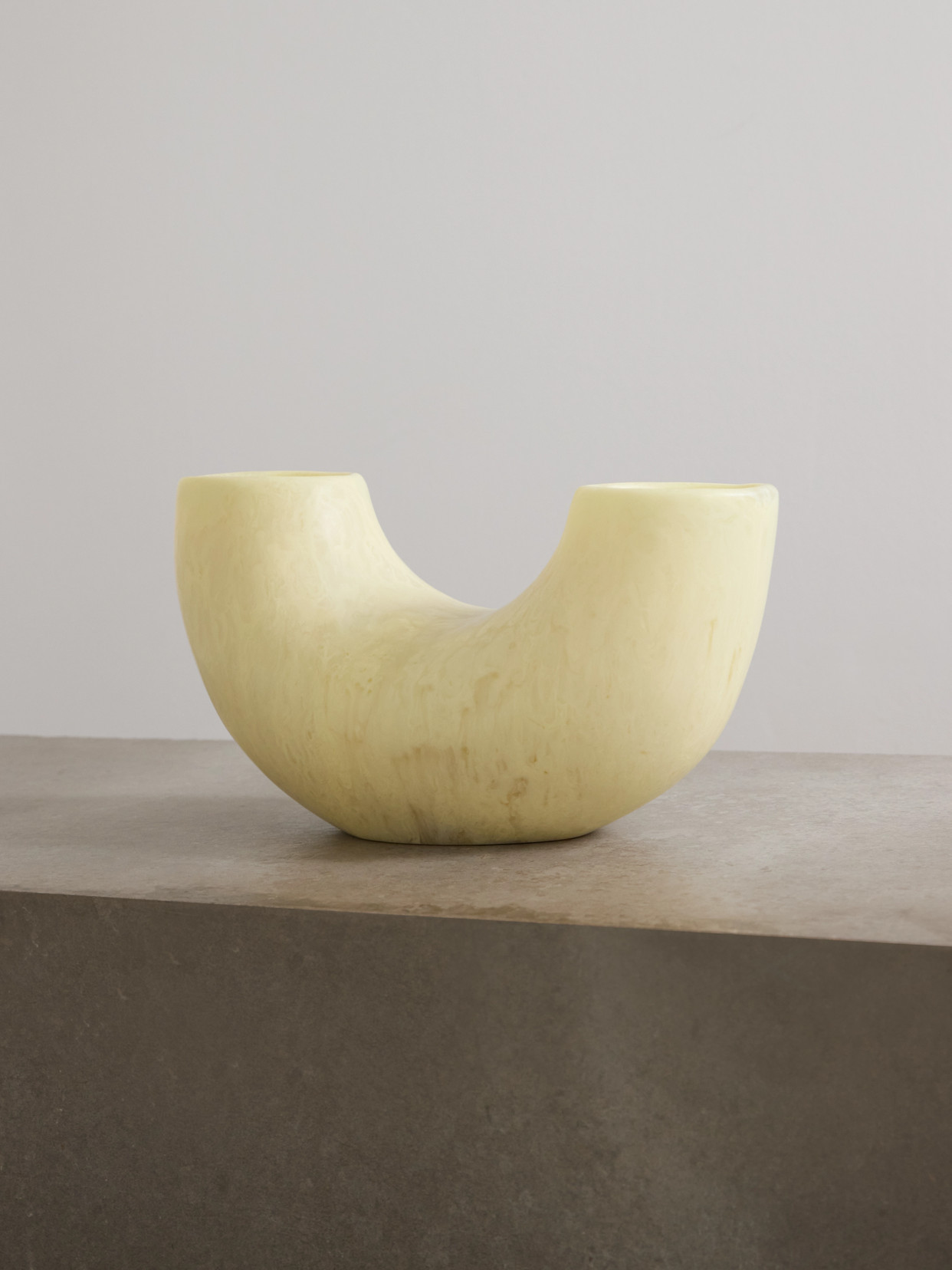 Dinosaur Designs - Horn Large Resin Vase - Yellow | NET-A-PORTER (US)