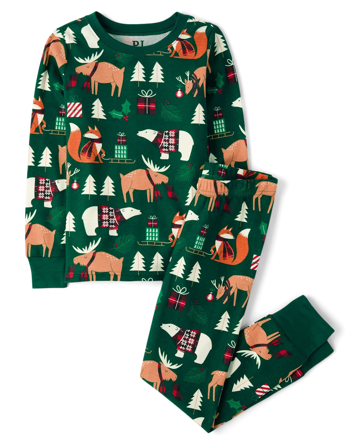 Unisex Kids Matching Family Animal Snug Fit Cotton Pajamas - spruceshad | The Children's Place