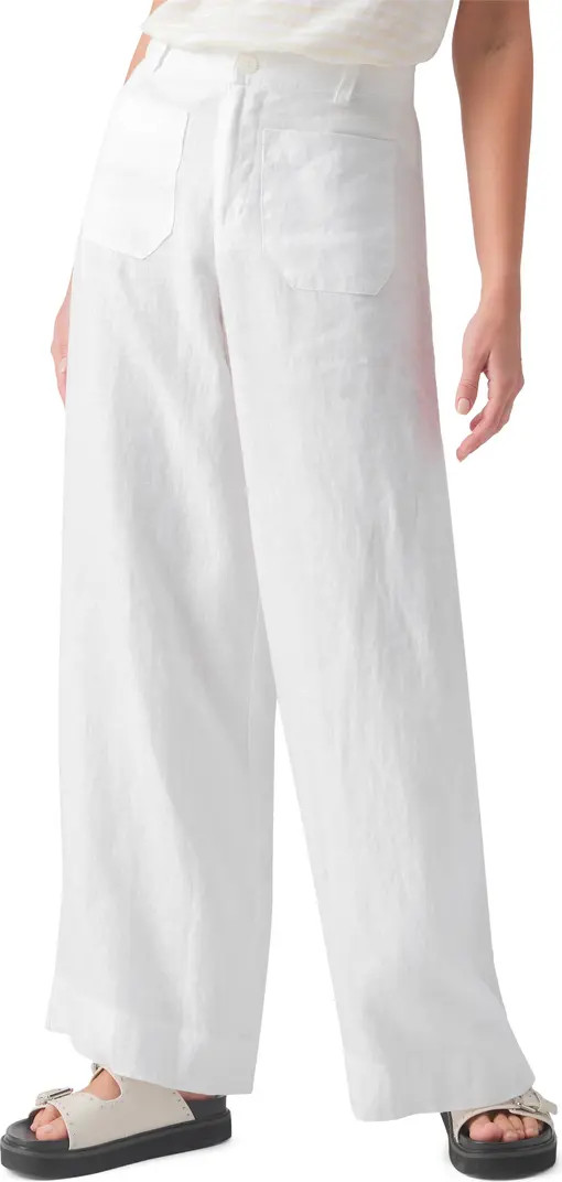 The Marine Linen Wide Leg Pants | Nordstrom