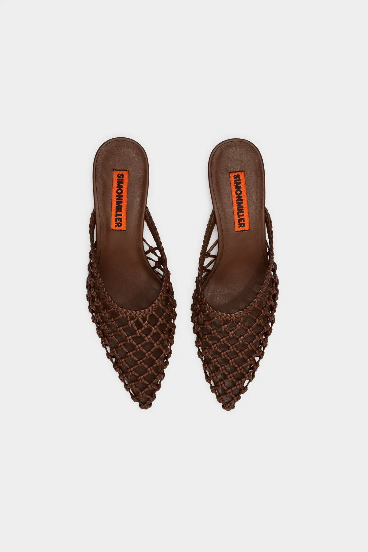 Knotted
           Gala Mule In Chocolate | Simon Miller