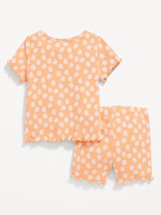 Rib-Knit T-Shirt and Biker Shorts Set for Baby | Old Navy (US)