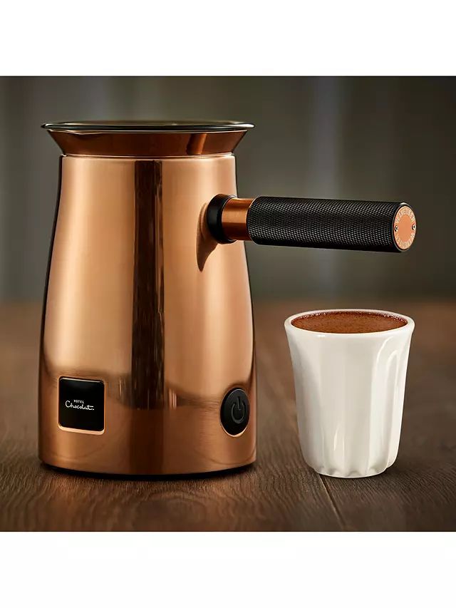 Hotel Chocolat Velvetiser Hot Chocolate Maker, Copper, 84802 | John Lewis (UK)