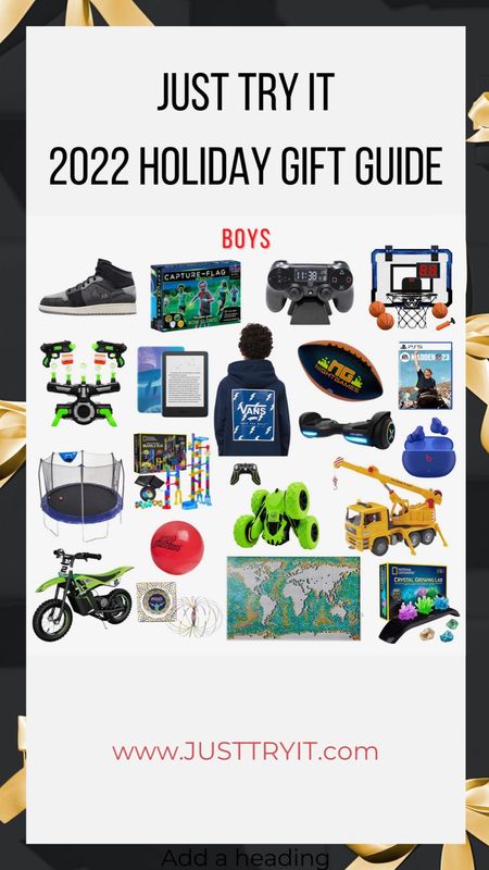 Need any inspo? Here are our holiday gift picks for the little boy in your life! 💙

Electric dirt bike
Nike dunk shoe for boys
Hover board
Glow in the Dark capture the flag
Glow in the dark football
Madden 23


#LTKHoliday #LTKGiftGuide #LTKkids