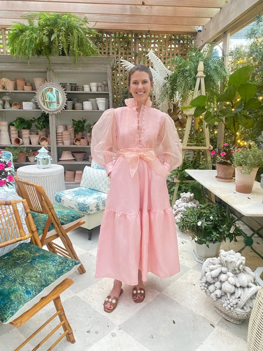 Athénée Dress | Softest Pink Silk Organza | SUE SARTOR