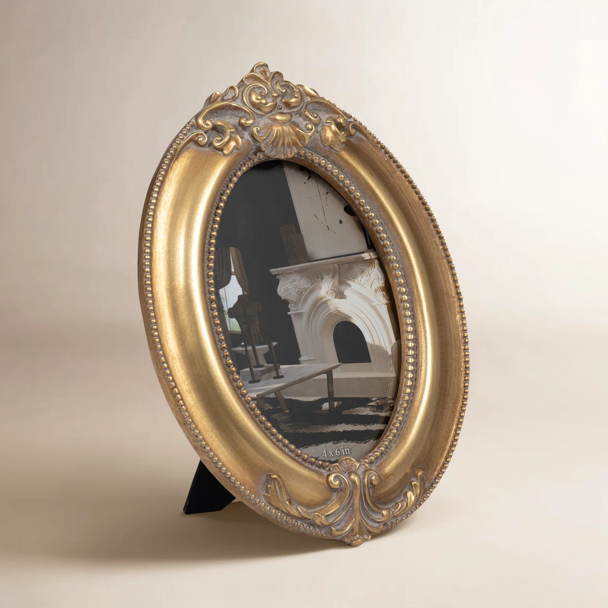 Round Vintage Style Picture Frame for Home Decor - Decorative Photo Frame for Tabletop or Entrywa... | Wayfair North America