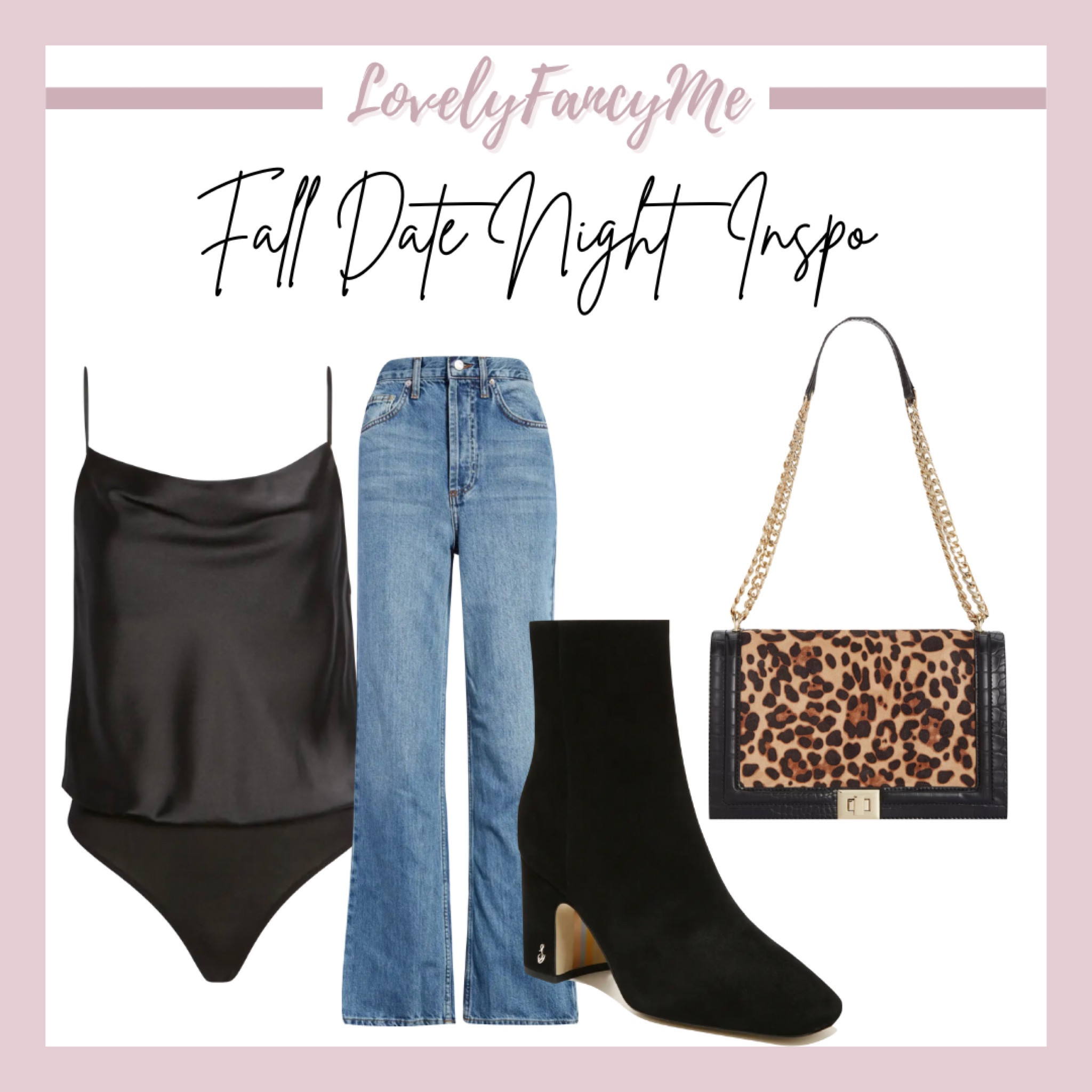 #LTKitbag #LTKshoecrush #LTKstyletip #datenight #falloutfit #jeans #blackbooties #booties #leopard #bodysuit #fallnight 

#LTKworkwear #LTKunder50 #LTKunder100
