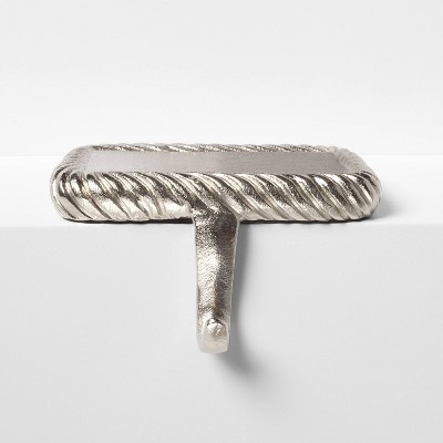 Metal Twisted Edge Christmas Stocking Holder Silver - Threshold™ designed with Studio McGee | Target