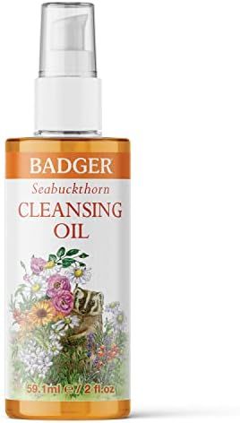 Badger - Face Cleansing Oil, Seabuckthorn, Certified Organic Face Oil Cleanser, 2 oz | Amazon (US)