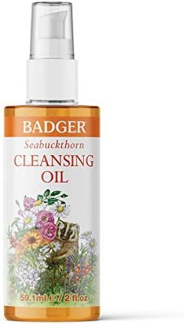 Badger - Face Cleansing Oil, Seabuckthorn, Certified Organic Face Oil Cleanser, 2 oz | Amazon (US)