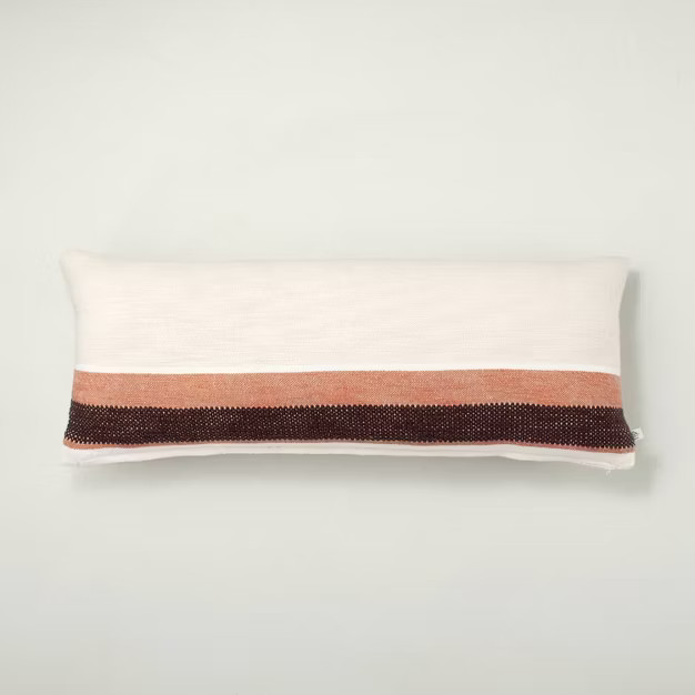 Striped Color Block Throw Pillow - Hearth & Hand™ with Magnolia | Target