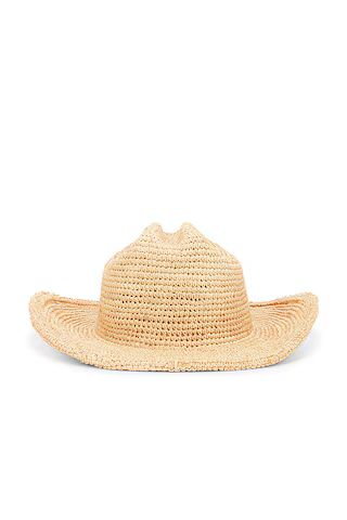 Raffia Cowboy Hat in Natural | Revolve Clothing (Global)