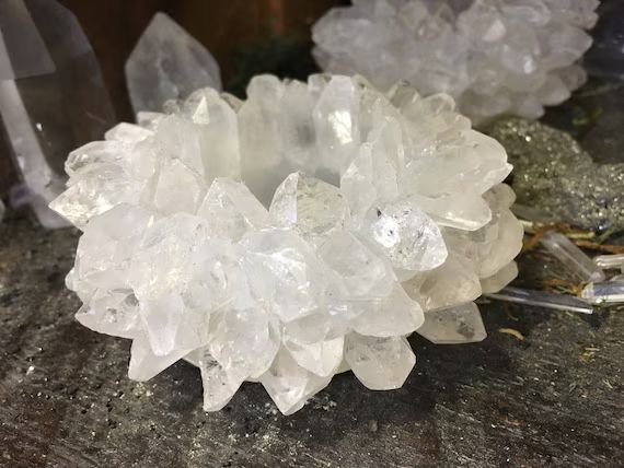 Crown Point Quartz Cluster Candle Holder Crown Point-tealight | Etsy | Etsy (US)
